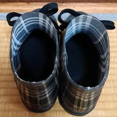 お取引中です。チェックの長靴の画像