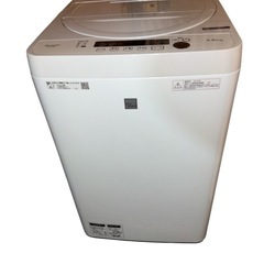【美品‼️】SHARP全自動洗濯機 4.5kg 送風乾燥機能搭載 ES-G4E6-KW 一人暮らし 単身用の画像