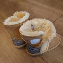 ベビーブーツ　ファー　キャメル　13cm　GRIP GLAPPの画像