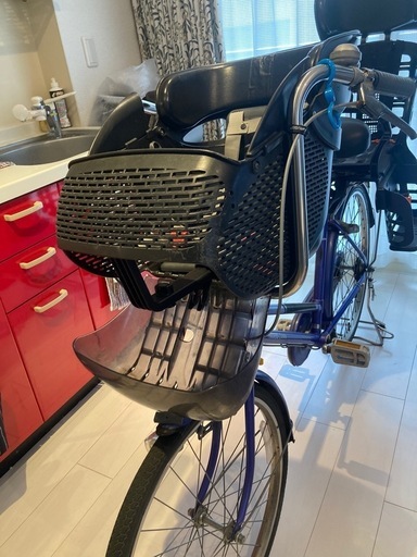 チャイルドシート付き自転車