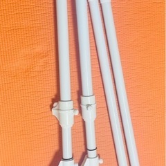 山善(YAMAZEN) 押し入れ ハンガーラック 【全体耐荷重60㎏】 伸縮 (幅73-120×奥行35×高さ88-124㎝) 突っ張り ワンタッチで設置可能 組立品 ホワイト WJO-717(WH)の画像