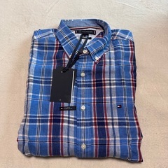 tommy hilfigerトミーヒルフィガー メンズリネンシャツ 新品・未使用の画像