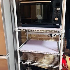 コンセント付き頑丈レンジ台 コンセント付きの画像