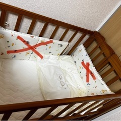 【大和屋】ベビーベッド &京都西川ベビー布団8点セット
