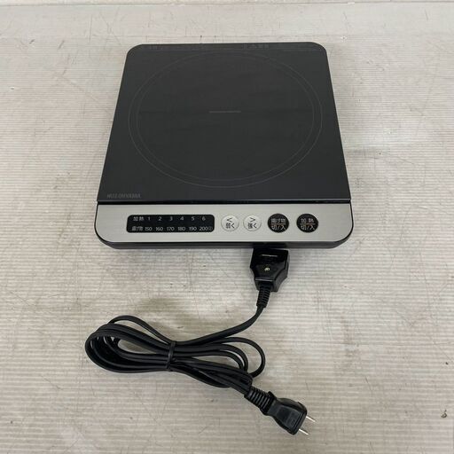 【IRIS OHYAMA】アイリスオーヤマ IHコンロ IHK-T35-B ヘルツフリー 1400W 2020年製 ブラック 1口 コンロ 卓上タイプ 動作確認済 Y1132