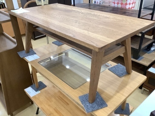 unico ローテーブル　キズ有　ADDAY ナチュラル