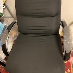 レザー ポケット コイル チェア ロータイプ