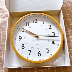 新品⭐️ 壁 時計 壁掛け 木製　吊り下げ式壁掛け時計　見やすい　教室　オフィス　リビングの画像