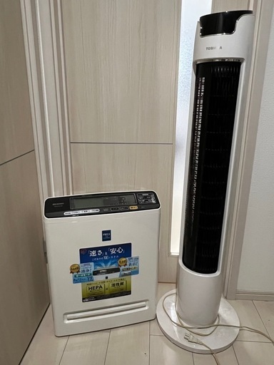 【家電セット】空気清浄機、縦型扇風機