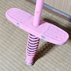 ポゴスティック 子ども用 外遊び ピンク ジャンプ ジャンピング 運動不足解消 ダイエット の画像