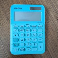 電卓(カシオ製、ミントグリーン)