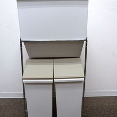 新札幌◆ASVEL/アスベル N分別ワゴンペール60◆全容量60L/幅390mm×高さ845mm×奥行330mm No.3231の画像