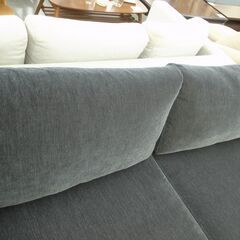 2人掛けソファ ファブリック 布 グレー【モノ市場半田店】125