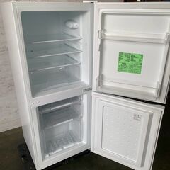 【IRIS OHYAMA】 アイリスオーヤマ 2ドア 冷凍冷蔵庫 容量142L 冷凍室52L 冷蔵庫90L IRSD-14A-W 2022年製 J0795の画像