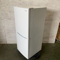 【IRIS OHYAMA】 アイリスオーヤマ 2ドア 冷凍冷蔵庫 容量142L 冷凍室52L 冷蔵庫90L IRSD-14A-W 2022年製 J0795の画像