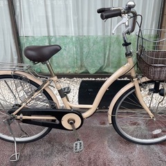 ２４インチタウンサイクル前後タイヤチューブ交換済み