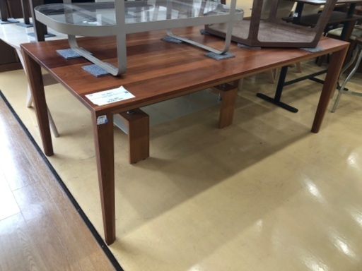 【軽トラック貸出サービス有】karimoku ダイニングテーブル DT8416 天然木　ブラウン