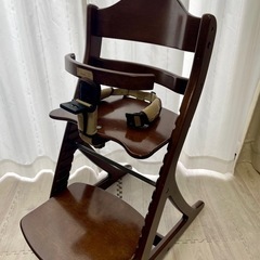 大和屋ベビーチェアテーブル安全ベルト付　　
