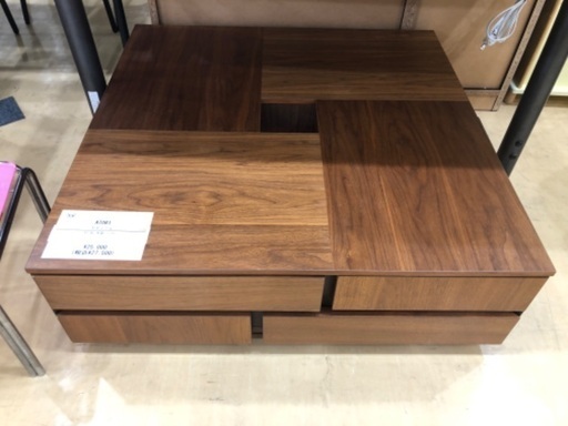 【軽トラック貸出サービス有】ATORI センターテーブル　キズ有　木製　ブラウン