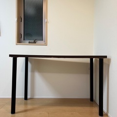 【中古】ニトリテーブル120×60 ブラウンの画像