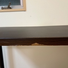 【中古】ニトリテーブル120×60 ブラウンの画像