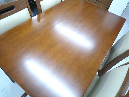 ダイニングテーブルセット 4人掛けダイニングセット イス4脚付き テーブル幅 120cm 中古 苫小牧西店