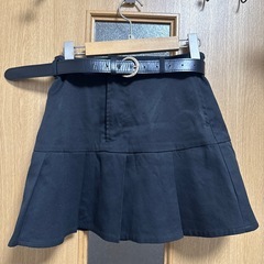 GRLミニスカート(ブラック、Mサイズ)