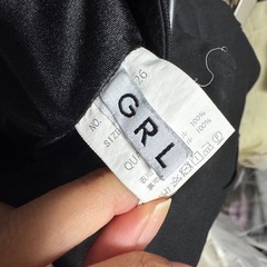 GRLミニスカート(ブラック、Mサイズ)の画像