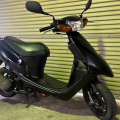 【売約済】実働 BT新品 バリ溝 スズキ CA1PA レッツ2 2スト原付 スクーター ブラックの画像