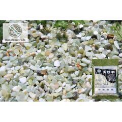 正宇ストーンミントグリーン (浅緑)天然キョク石3分(10～16ｍｍ) 10kgの画像