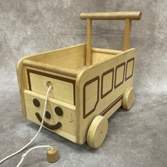 中古品 積み木 くるま おもちゃ 木製 玩具 の画像
