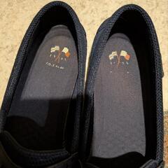 COLE HAAN コールハーン　ナンタケット ニット　ローファー　ネイビーの画像