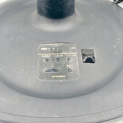 三菱MITSUBISHI扇風機 ブラック 黒 リビング扇 3段階風量 タイマー付き コード式 空調家電の画像