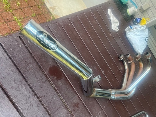 プリティーレーシング CB 4ー1 メッキ 集合管 NC42 NC42 ショート管