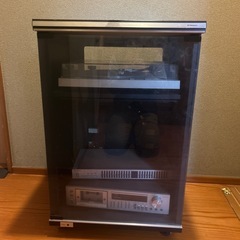 レコードプレーヤー、カセットデッキ、イコライザー、ラックまとめて