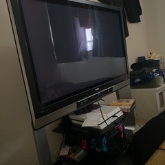 プラズマテレビ　43型専用テレビ台付き　Wooo