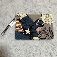 【新品タグ付】MARVEL マーベル クラッチバッグ キャプテン...