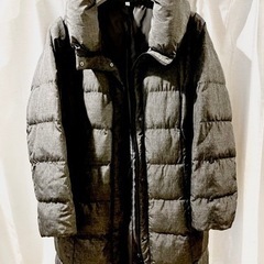 ボリューム襟ダウンコート　撥水加工　マタニティ　妊婦　産後の画像