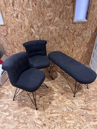 椅子　イス　長椅子　お買い得3点セット