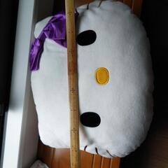 (決まりました)キティちゃんのクッション紫リボンの画像