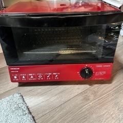 日立 HITACHI オーブントースター HTO-CT30 レッ...