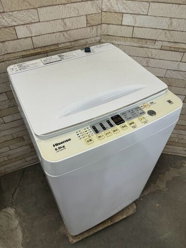 大阪送料無料★3か月保障付き★洗濯機★ハイセンス★5.5kg★2023年★HW-55E2W★S-674