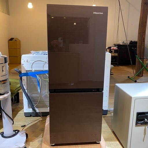 Hisense ハイセンス HR-G1501 154L 冷蔵庫 2020年 製造 ダークブラウン 一人暮らし 単身 最適