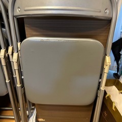 （受け渡し者決定済）パイプイス　2脚　無料　椅子　いす　差し上げます 　の画像