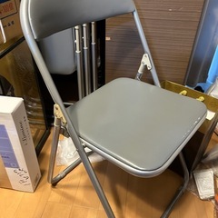 （受け渡し者決定済）パイプイス　2脚　無料　椅子　いす　差し上げ...