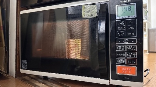 電子レンジ番号23 TOSHIBA 2017年製【フラットタイプ】大阪市内配達無料 保管場所での引取りは値引きします