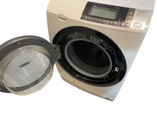 【美品】日立 ドラム式洗濯乾燥機 BD-S8700L （洗濯10 kg/乾燥6 kg） 左開き ビッグドラムスリム 動作確認済