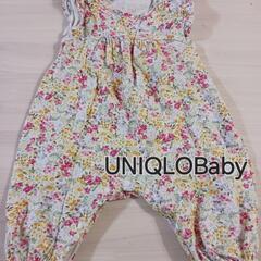UNIQLO Baby 花柄ロンパース 70サイズ