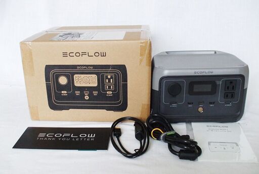 ポータブル電源　EcoFlow RIVER 2 　リン酸鉄リチウムイオン電池　256Wh 【新品】①