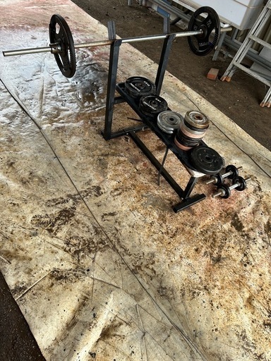 ベンチプレスセット(95kg)+ダンベル.5kg鉄アレイセット